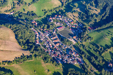 Vue aérienne de Quartier Trösel in Gorxheimertal dans le département Hesse, Allemagne