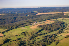 Vue aérienne de Aérodrome à le quartier Steinbuch in Michelstadt dans le département Hesse, Allemagne