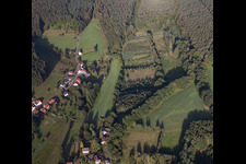 Quartier Unter-Mossau in Mossautal dans le département Hesse, Allemagne d'en haut