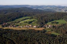 Vue aérienne de Quartier Olfen in Oberzent dans le département Hesse, Allemagne