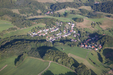Vue aérienne de Quartier Vöckelsbach in Mörlenbach dans le département Hesse, Allemagne