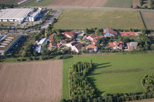 Vue aérienne de École Waldorf gratuite à le quartier Wieblingen in Heidelberg dans le département Bade-Wurtemberg, Allemagne