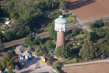 Vue aérienne de Château d'eau à le quartier Wieblinger-Flur in Heidelberg dans le département Bade-Wurtemberg, Allemagne