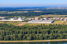 Vue d'oiseau de Zone industrielle sud à Speyer dans le département Rhénanie-Palatinat, Allemagne
