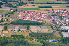 Caserne du Palatinat du Sud à Germersheim dans le département Rhénanie-Palatinat, Allemagne d'en haut