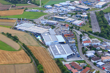 Vue aérienne de Centre de recyclage et service de conteneurs KÖMPF à Calw dans le département Bade-Wurtemberg, Allemagne