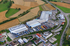Centre de recyclage et service de conteneurs KÖMPF à Calw dans le département Bade-Wurtemberg, Allemagne d'en haut