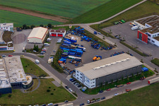Centre de recyclage et service de conteneurs KÖMPF à Calw dans le département Bade-Wurtemberg, Allemagne hors des airs