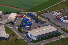 Centre de recyclage et service de conteneurs KÖMPF à Calw dans le département Bade-Wurtemberg, Allemagne vue d'en haut