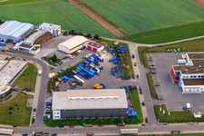 Centre de recyclage et service de conteneurs KÖMPF à Calw dans le département Bade-Wurtemberg, Allemagne depuis l'avion