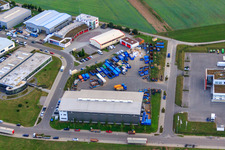Vue d'oiseau de Centre de recyclage et service de conteneurs KÖMPF à Calw dans le département Bade-Wurtemberg, Allemagne