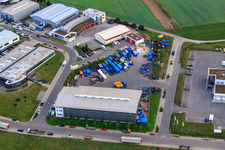 Centre de recyclage et service de conteneurs KÖMPF à Calw dans le département Bade-Wurtemberg, Allemagne vue du ciel