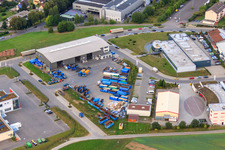 Centre de recyclage et service de conteneurs KÖMPF à Calw dans le département Bade-Wurtemberg, Allemagne vu d'un drone