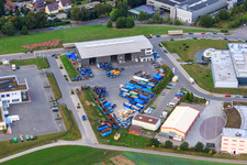 Vue aérienne de Centre de recyclage et service de conteneurs KÖMPF à Calw dans le département Bade-Wurtemberg, Allemagne