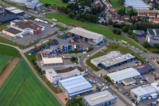 Vue oblique de Centre de recyclage et service de conteneurs KÖMPF à Calw dans le département Bade-Wurtemberg, Allemagne