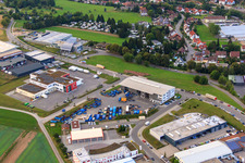 Centre de recyclage et service de conteneurs KÖMPF à Calw dans le département Bade-Wurtemberg, Allemagne d'en haut