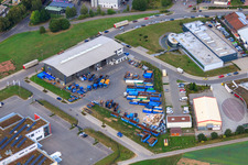 Centre de recyclage et service de conteneurs KÖMPF à Calw dans le département Bade-Wurtemberg, Allemagne vue du ciel