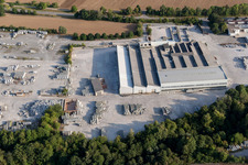 Vue aérienne de Carrière Sindelfingen-Darmsheim pour l'extraction et l'exploitation de graviers et de gravillons à le quartier Darmsheim in Sindelfingen dans le département Bade-Wurtemberg, Allemagne