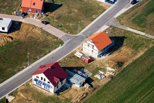 Vue d'oiseau de Nouvelle zone de développement NE, Frühmesserweg à le quartier Schaidt in Wörth am Rhein dans le département Rhénanie-Palatinat, Allemagne