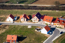 Nouvelle zone de développement NE, An der Anhaide à le quartier Schaidt in Wörth am Rhein dans le département Rhénanie-Palatinat, Allemagne d'en haut