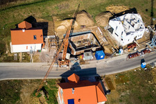 Nouvelle zone de développement NE, An der Anhaide à le quartier Schaidt in Wörth am Rhein dans le département Rhénanie-Palatinat, Allemagne vue d'en haut