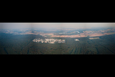 Vue aérienne de Panorama du KIT Nord à le quartier Leopoldshafen in Eggenstein-Leopoldshafen dans le département Bade-Wurtemberg, Allemagne
