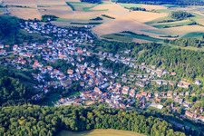 Vue aérienne de Du sud à le quartier Rexingen in Horb am Neckar dans le département Bade-Wurtemberg, Allemagne