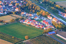 Vue oblique de Nouvelle zone de développement dans le NE à Winden dans le département Rhénanie-Palatinat, Allemagne