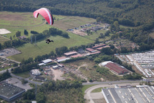 Vue aérienne de Marienthal dans le département Bas Rhin, France