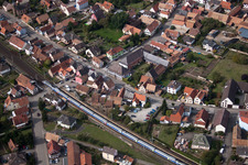 Photographie aérienne de Schwindratzheim dans le département Bas Rhin, France