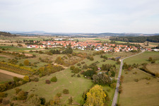 Vue aérienne de Imbsheim dans le département Bas Rhin, France