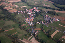 Griesbach dans le département Bas Rhin, France depuis l'avion