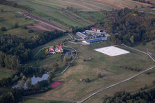 Griesbach dans le département Bas Rhin, France du point de vue du drone