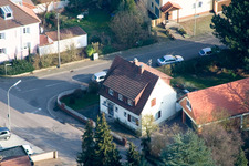 Vue aérienne de Luitpoldstr à Kandel dans le département Rhénanie-Palatinat, Allemagne