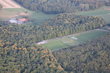 Keffenach dans le département Bas Rhin, France du point de vue du drone