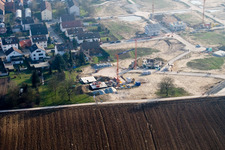 Nouvelle zone de développement Am Höhenweg à Kandel dans le département Rhénanie-Palatinat, Allemagne vue d'en haut