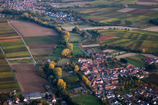 Quartier Klingen in Heuchelheim-Klingen dans le département Rhénanie-Palatinat, Allemagne depuis l'avion