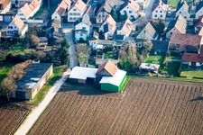 Vue aérienne de Saarstrasse NW à Kandel dans le département Rhénanie-Palatinat, Allemagne