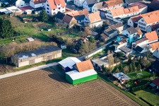 Vue oblique de Saarstrasse NW à Kandel dans le département Rhénanie-Palatinat, Allemagne