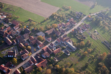 Mattstall dans le département Bas Rhin, France vue d'en haut