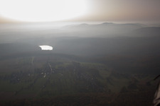 Langensoultzbach dans le département Bas Rhin, France depuis l'avion