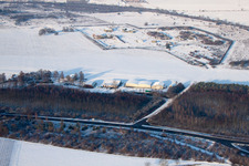 Vue aérienne de Aérodrome de planeurs d'Ebenberg à Landau in der Pfalz dans le département Rhénanie-Palatinat, Allemagne