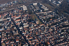 Photographie aérienne de Quartier Oggersheim in Ludwigshafen am Rhein dans le département Rhénanie-Palatinat, Allemagne