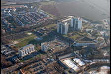 Photographie aérienne de Terrain de la clinique de l'hôpital BG Klinik Ludwigshafen à le quartier Oggersheim in Ludwigshafen am Rhein dans le département Rhénanie-Palatinat, Allemagne
