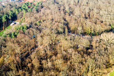 Parc aventure à Kandel dans le département Rhénanie-Palatinat, Allemagne d'en haut