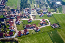 Vue aérienne de Nouvelle zone de développement W Im Brennofen à Freckenfeld dans le département Rhénanie-Palatinat, Allemagne