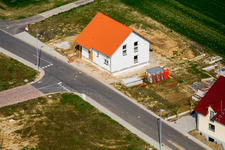 Nouvelle zone de développement NO à le quartier Schaidt in Wörth am Rhein dans le département Rhénanie-Palatinat, Allemagne vue d'en haut