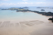 Coromandel dans le département Waïkato, Nouvelle-Zélande hors des airs