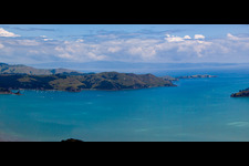 Vue aérienne de Quartier Preece Point in Coromandel dans le département Waïkato, Nouvelle-Zélande