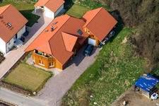 Vue aérienne de Wasgaustr à Dierbach dans le département Rhénanie-Palatinat, Allemagne